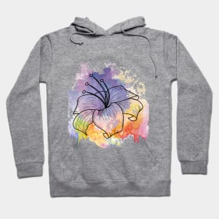 watercolor flower Hoodie